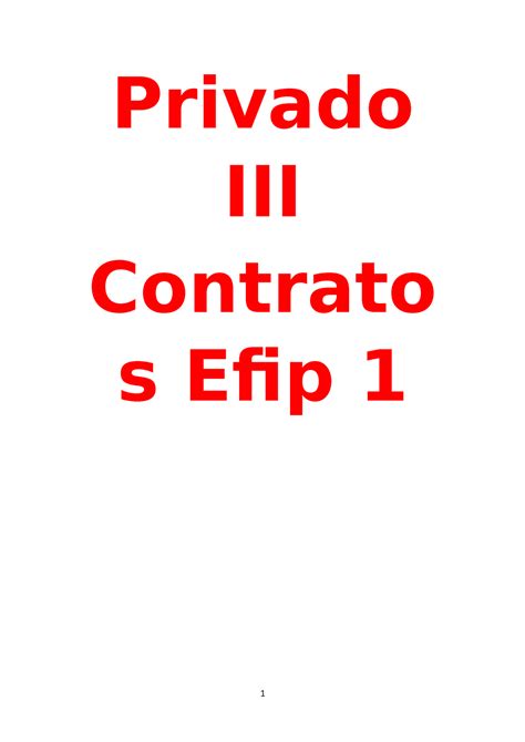 Privado Iii Contratos Privado Iii Contrato S Efip Eje Concepto