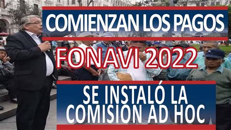 Fonavi Sunarp Acredit Miembros De La Comisi N Ad Hoc Youtube