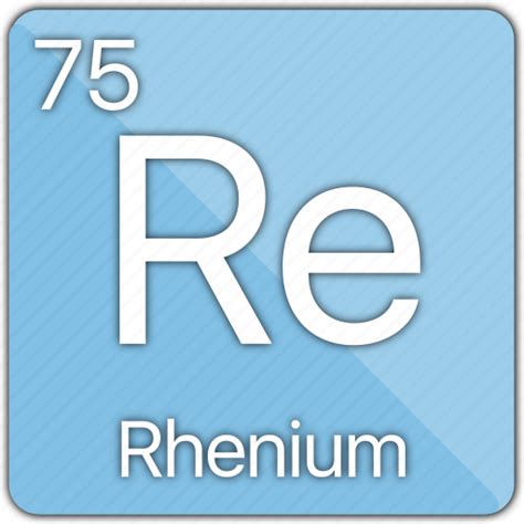 Rhenium, atom, atomic, element, metal, periodic table icon - Download on Iconfinder