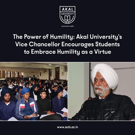 Akal University On Twitter The Power Of Humility Akal Universitys