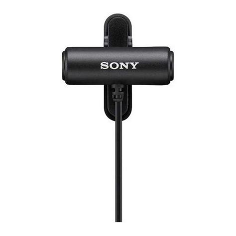 Microfone De Lapela Fio Sony Ecm Lv Escorrega O Pre O