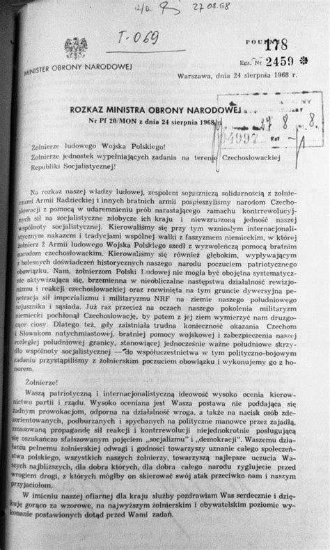 54 lat temu wojska Układu Warszawskiego wkroczyły do Czechosłowacji