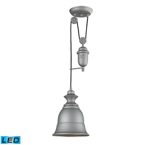 Titan Lighting Farmhouse Aged Pewter Pendant Led The Home Depot Canada