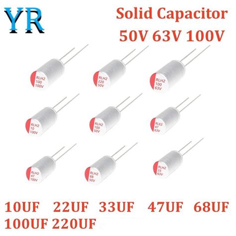 Capacitor Eletrol Tico S Lido 10PCS 50V 63V 100V DIP 10UF 22UF 33UF