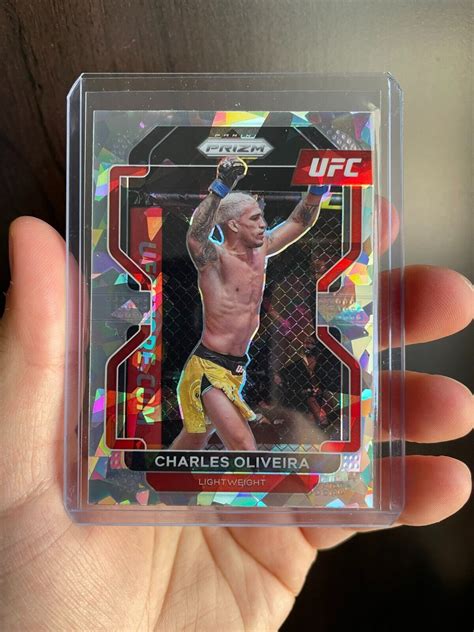 Charles Oliveira Cracked Ice Prizm 2022 Panini Prizm UFC 189 EBay