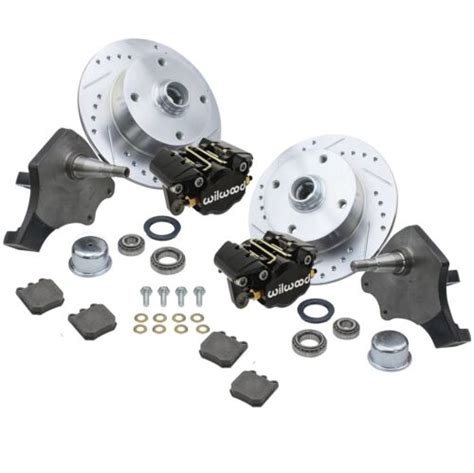 Empi 22 6151 B Vw Bug Front Wilwood Disc Brake Kit Drop Spindle 4 Lug