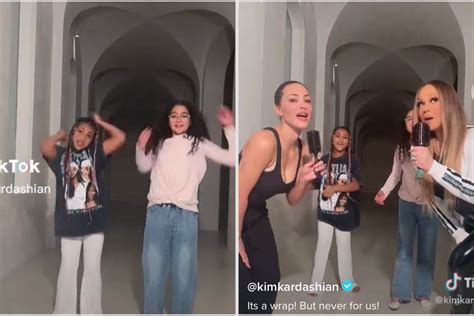 Kim Kardashian Teams Up With Mariah Carey For Epic Tiktok