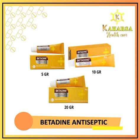 Jual BETADINE ANTISEPTIC OINTMENT Mencegah Infeksi Krim Luka Bakteri