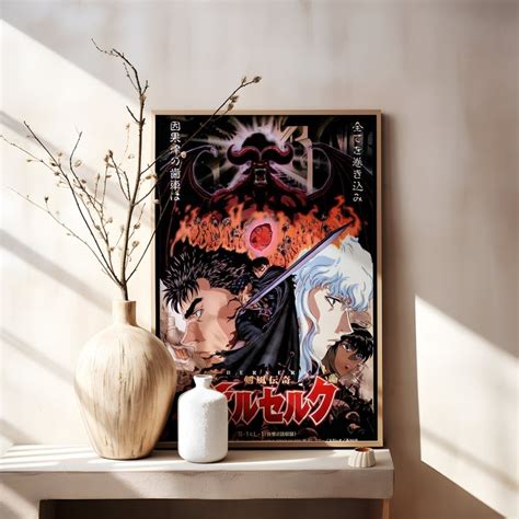 Berserk Posters Manga Art Anime Wall Print Minimalist Painting Guts