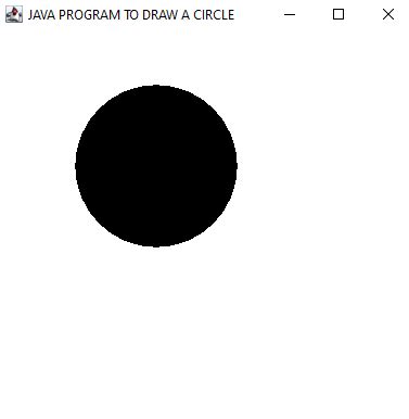 How To Draw A Circle In Java