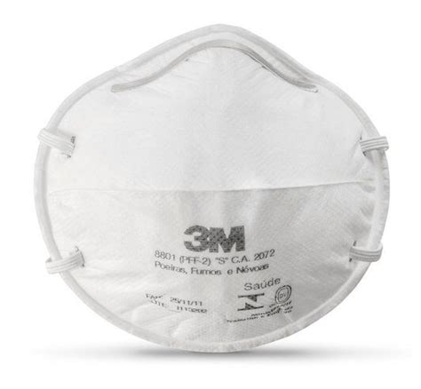 Kit 20 Máscaras Respiratórias Descartáveis 3M PFF2 8801 S Valvula CA