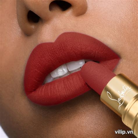 Son Christian Louboutin Beauty Velvet Matte Lip Colour 318M Epic Brunette New Màu Đỏ Gạch