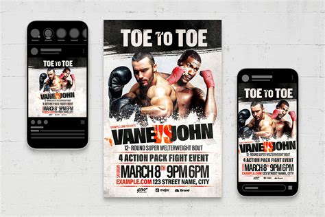 Boxing Flyer Template [PSD, AI, Vector] - BrandPacks