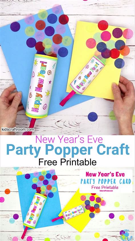 Party Popper New Years Eve Craft For Kids Video Video New Years