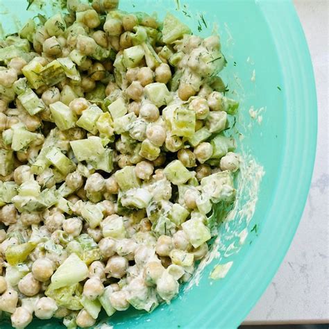 Creamy Dill Pickle Chickpea Salad Blythes Blog