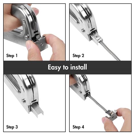 Arrow T50 Heavy Duty Staple Gun Kit All Chrome Steel Stapler With 3750 Pieces T50 1 4 3 8