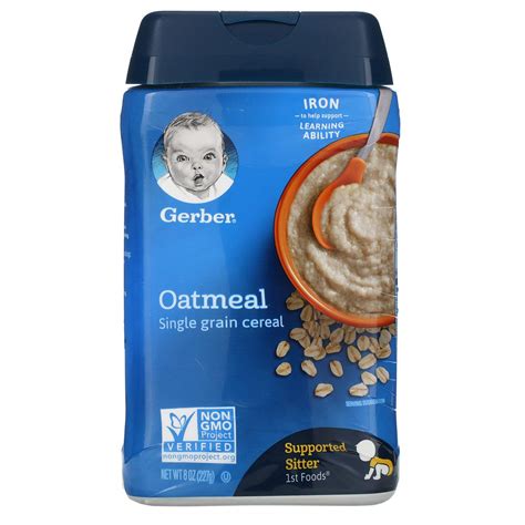 Gerber Baby Cereal Oatmeal Oz Single Pack