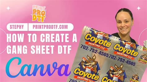 How To Create A Gang Sheet For Dtf Transfers In Canva Printprodtf