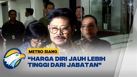 Berhadapan Hukum Mentan SYL Mengundurkan Diri YouTube