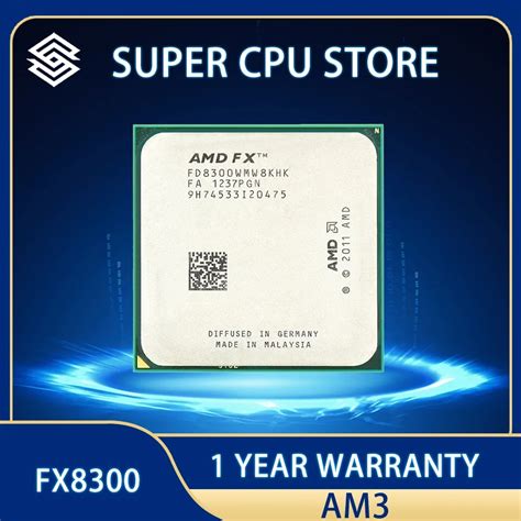 AMD FX 8300 FX 8300 FX8300 CPU 95W Bulk Package 3 3 GHz Eight Core 8M