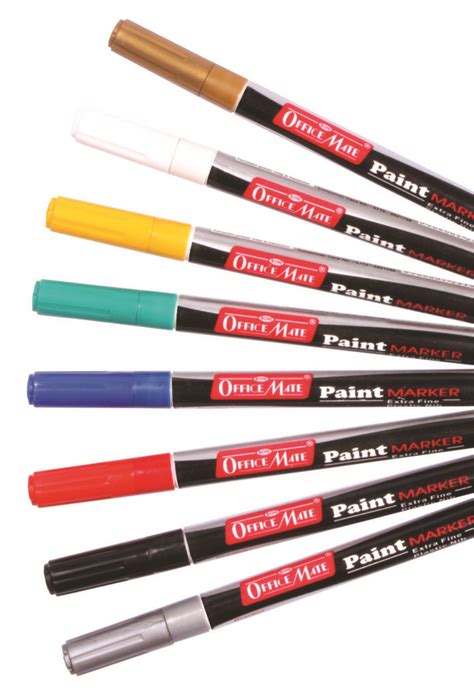 OFFICE MATE SLIM PAINT MARKER WITH PLASTIC TIP (PACK OF 10 PCS) – IMPERIAL STATIONERY MART