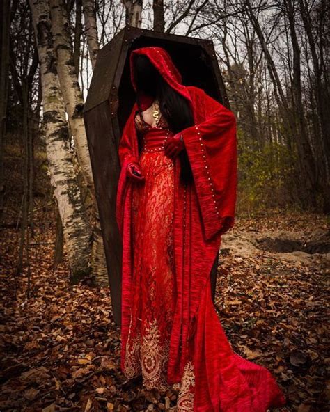 Velvet Tops Red Velvet Female Grim Reaper Sharon Ehman Cloak Dress