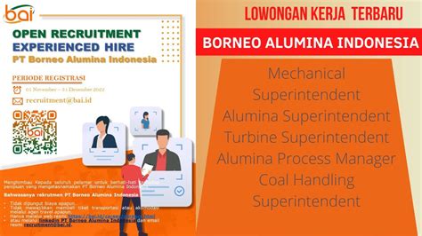 Lowongan Kerja Terbaru Pt Borneo Alumina Indonesia Tingkat