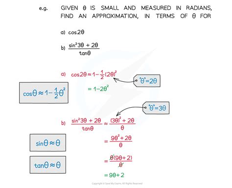 Aqa A Level Maths Pure Small Angle Approximations