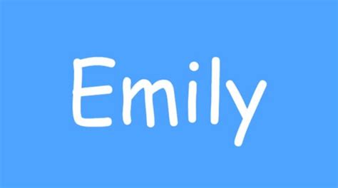 Unveiling The Spiritual Meaning Of The Name Emily