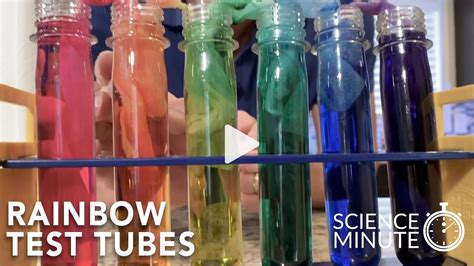 Science Minute Rainbow Test Tubes Youtube