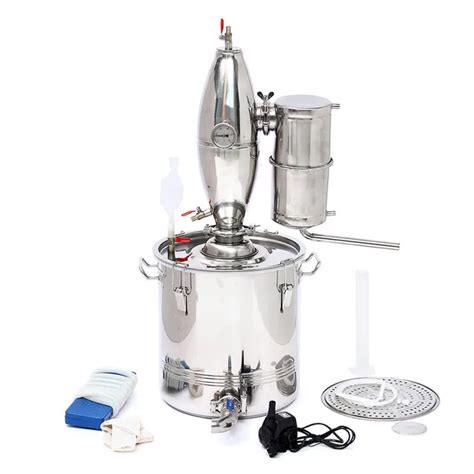 Stainless Steel 25l Alcohol Distiller Home Brew Kit Moonshine Wine