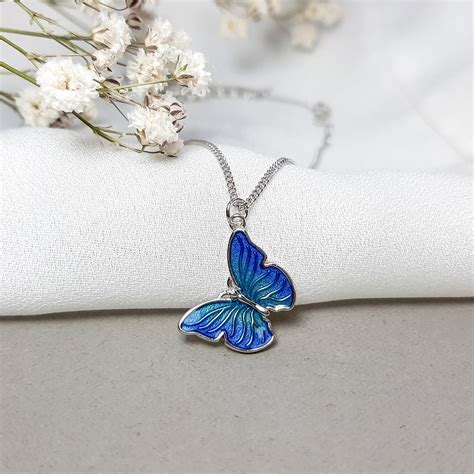 Collar Mariposa Azul Happier Jewelry