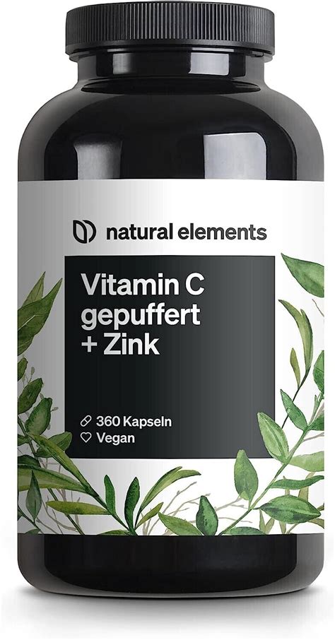 Natural Elements Vitamin C Gepuffert Zink Kapseln 360 Stk Ab 25 99