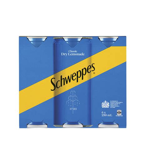 Super Liquor Schweppes Classic Dry Lemonade Cans 6x250ml