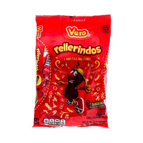 Dulces Vero Rellerindos Tamarind Hard Candy 65 Count - The Club Price