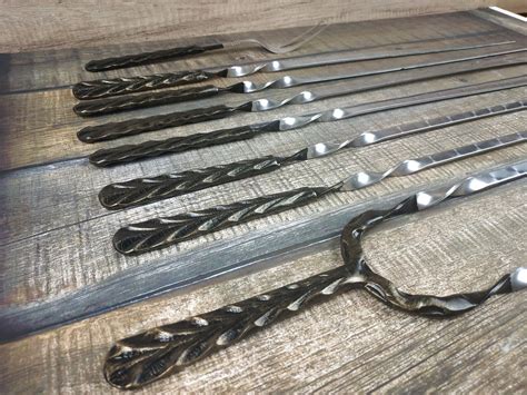 Grilling Set Grill Tools Grilling T Hand Forged Grill Etsy