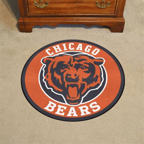 Fanmats® 17954 Nfl Chicago Bears Round Nylon Area Rug With C Logo