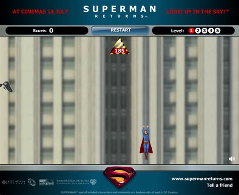 Superman Returns Save Metropolis Play Online On Flash Museum