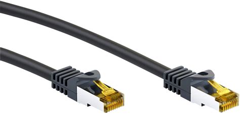 Goobay RJ45 Patchkabel CAT 6A S FTP PiMF 500 MHz Mit CAT 7 Rohkabel