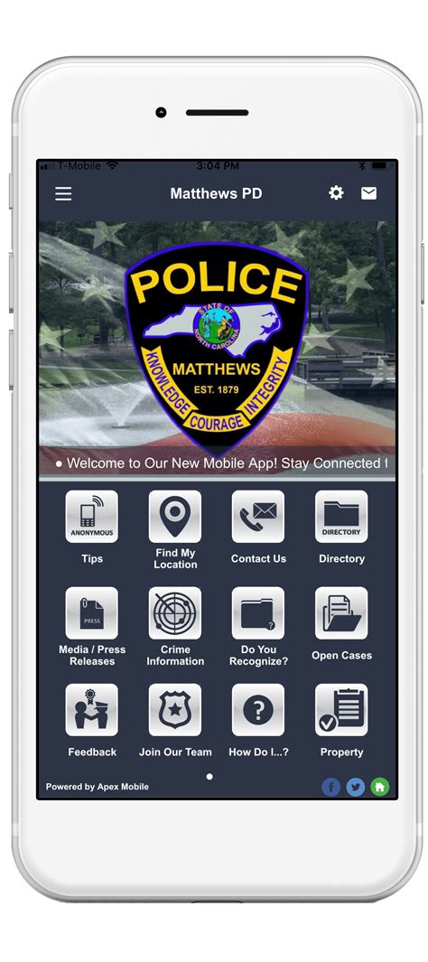 Matthews Police Department - Apex Mobile Apps