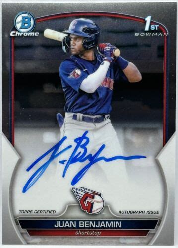 2023 Bowman Chrome Prospect Autographs CPA JBN Cleveland Guardians