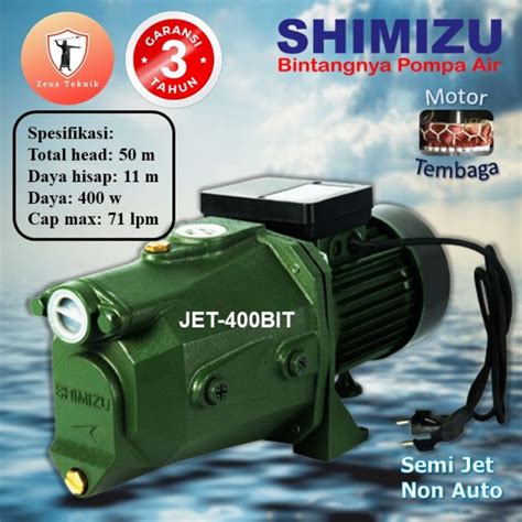 Jual Pompa Air Semijet Shimizu Jet Bit Dorong M Kap Lpm