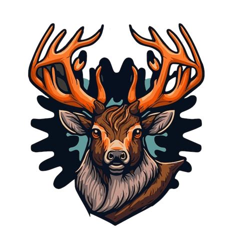 Premium Vector Deer Hunting Wild Life Vintage Logo Design Illustration