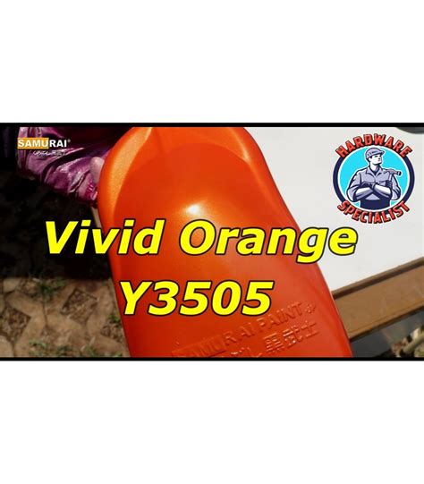 Samurai Paint Motorcycle Colours Yamaha Vivid Orange Y3505 400ml