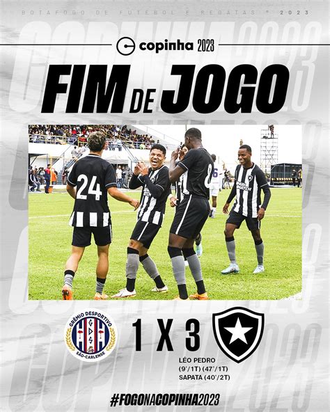 Botafogo F R On Twitter Mais Uma Vit Ria Do Fog O Na Copinha