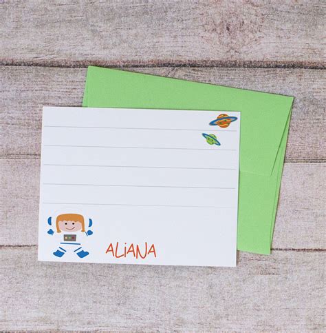 Personalized Boy Stationary For Little Kids Set Of 10 Lined Etsy