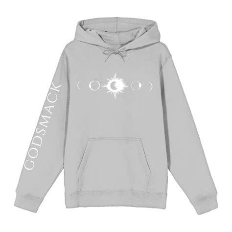 Grey Lunar Phases Hoodie Godsmack Official Store