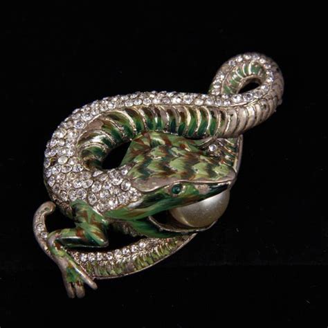 Lot Coro Craft Corocraft Adolph Katz Sterling Enamel Pave Lizard