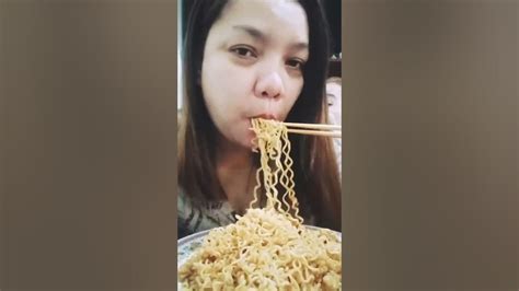 Pancit Canton Eating Practice Mukbang Filipina Eating Pancit