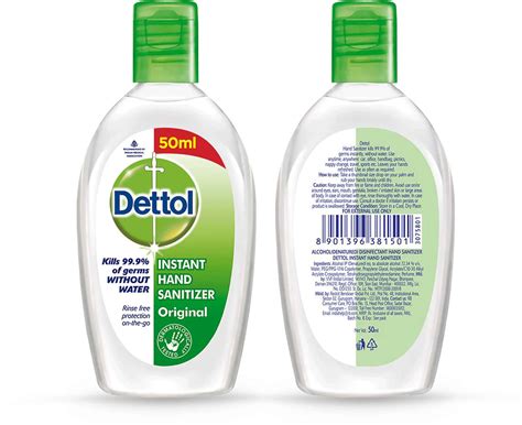 Buy Dettol Original Bottle Of 50ml Instant Hand Sanitizer Online And Get